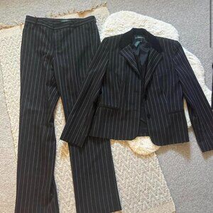 Ralph Lauren Women's Black and Navy Suit